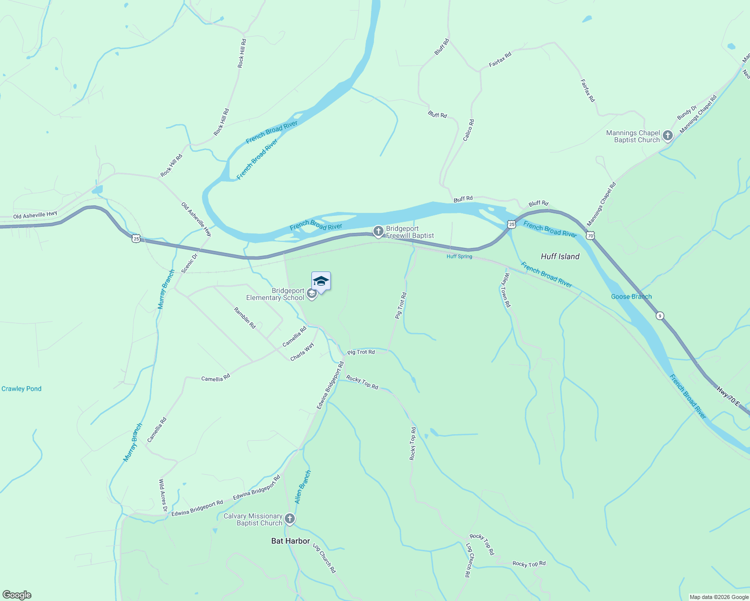 map of restaurants, bars, coffee shops, grocery stores, and more near 1514 Pig Trot Road in Newport