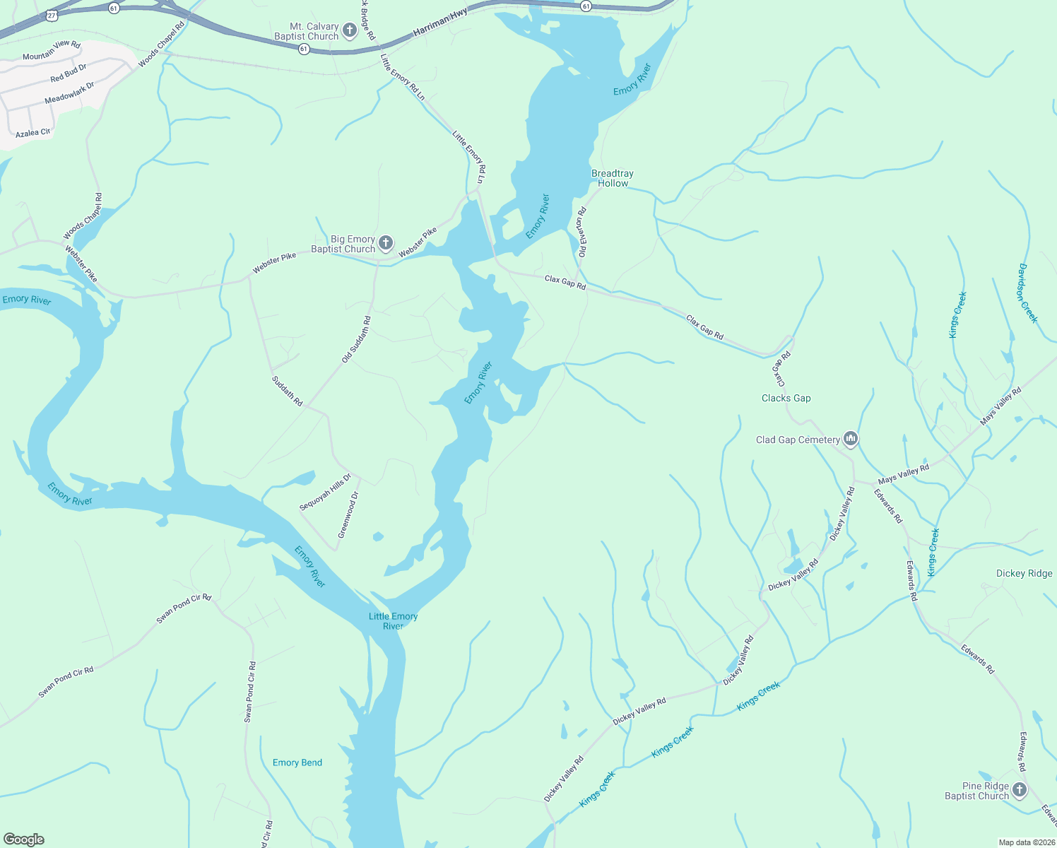map of restaurants, bars, coffee shops, grocery stores, and more near 206 Lancer Road in Harriman