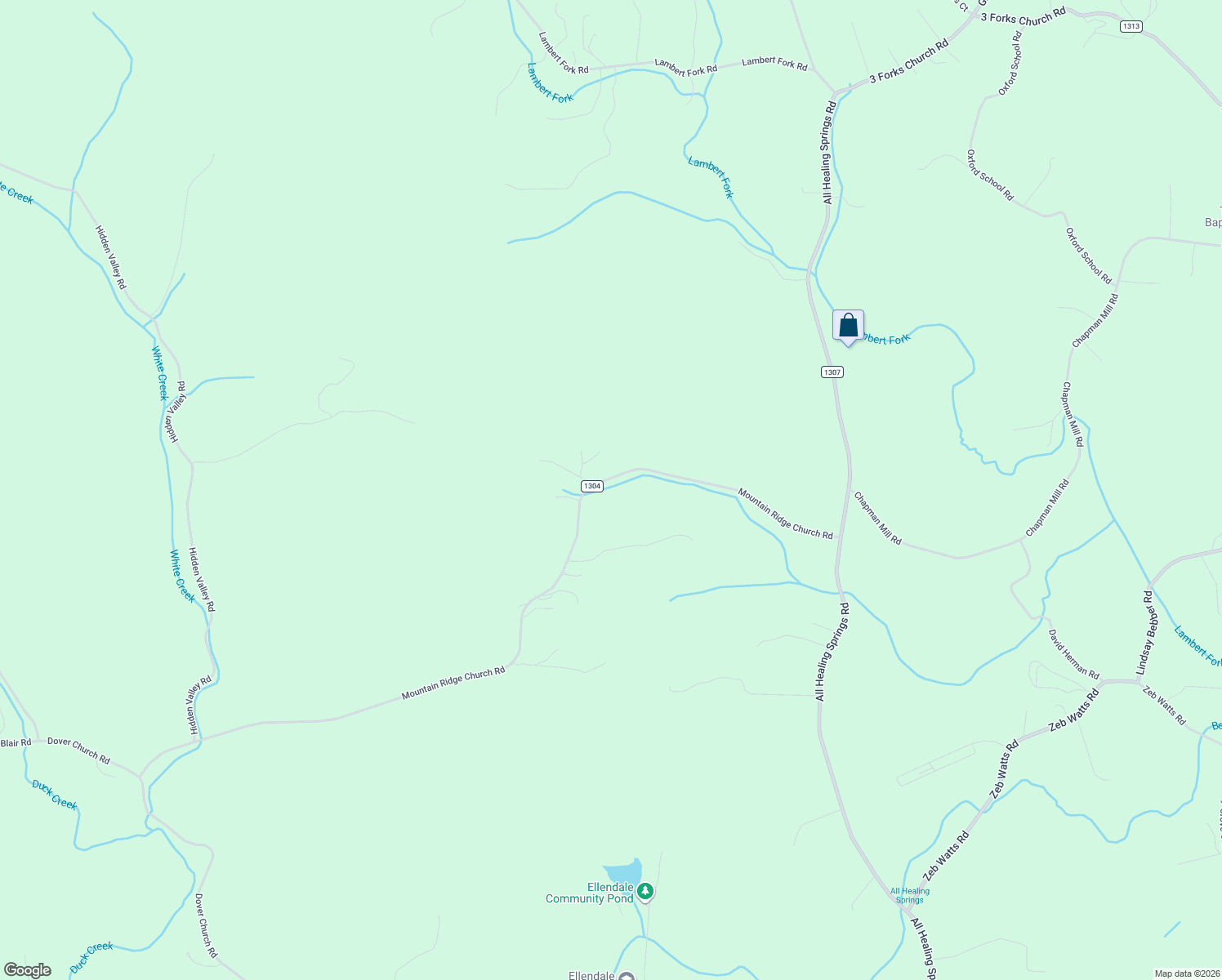 map of restaurants, bars, coffee shops, grocery stores, and more near 626 Mountain Ridge Church Road in Township of Taylorsville