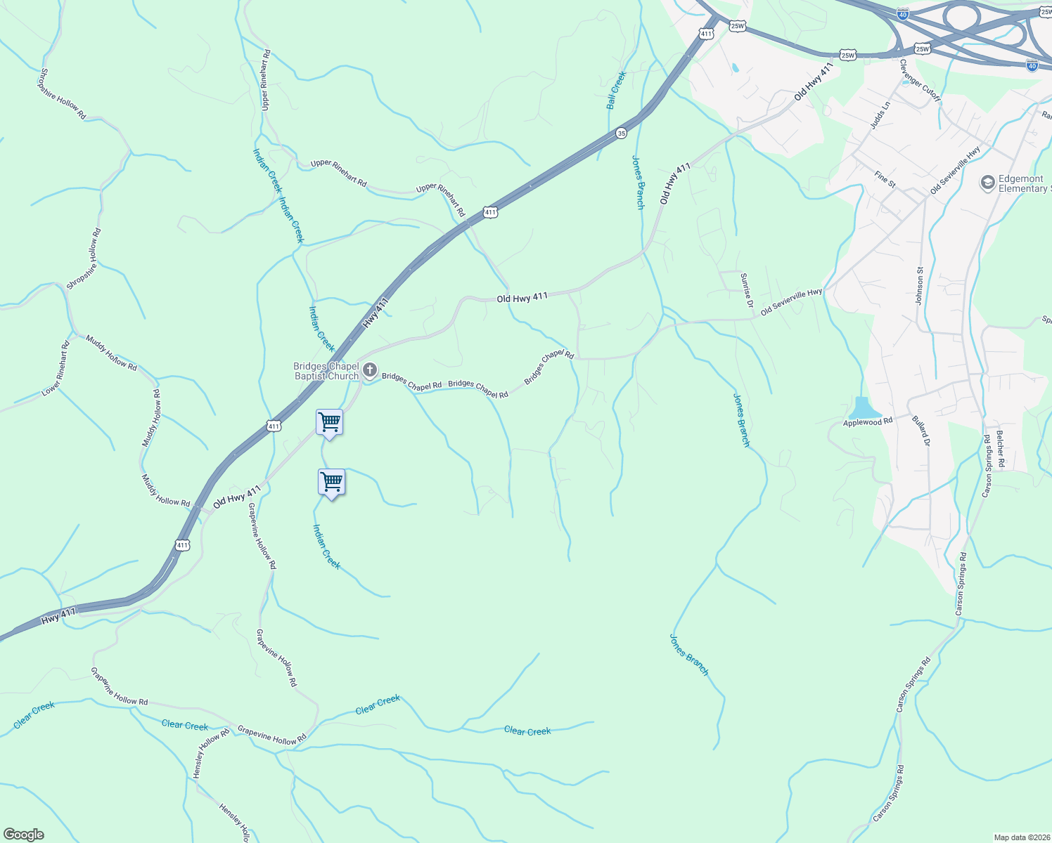 map of restaurants, bars, coffee shops, grocery stores, and more near 1145 Petunia Road in Newport