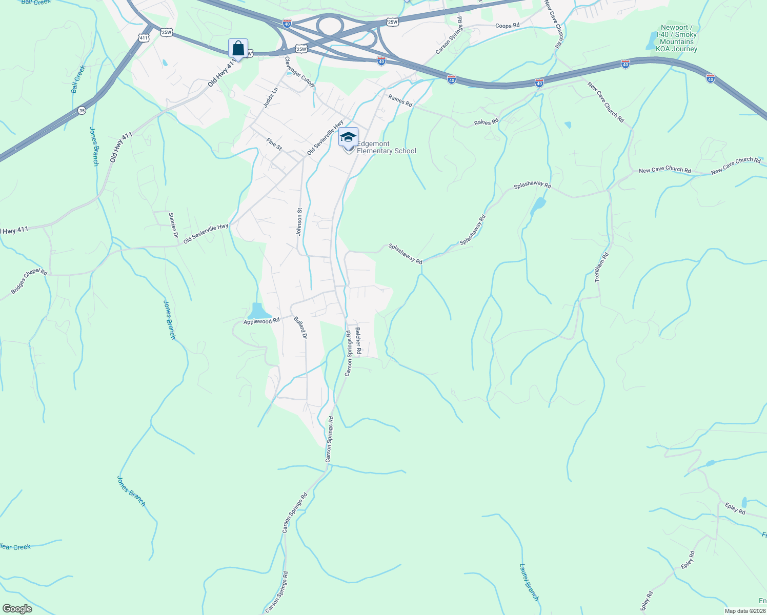 map of restaurants, bars, coffee shops, grocery stores, and more near 1347 Keys Road in Newport