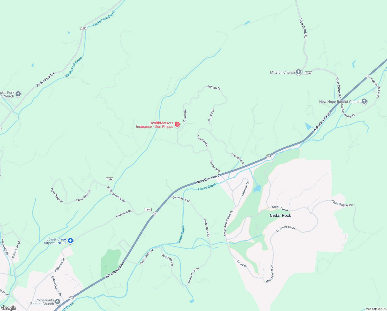 map of restaurants, bars, coffee shops, grocery stores, and more near 3185 Auld Farm Drive in Lenoir
