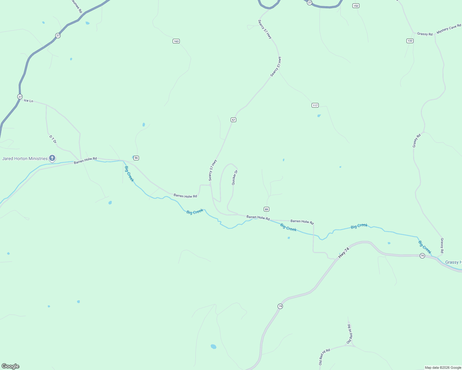map of restaurants, bars, coffee shops, grocery stores, and more near 289 Quicker Drive in Marshall