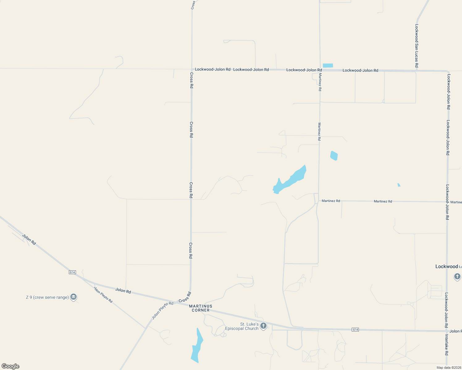 map of restaurants, bars, coffee shops, grocery stores, and more near 66833 Cross Road in Lockwood