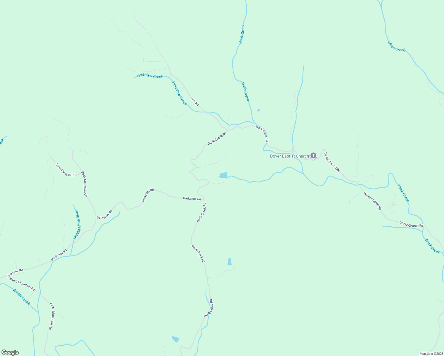 map of restaurants, bars, coffee shops, grocery stores, and more near 6500 Duck Creek Rd in Lenoir