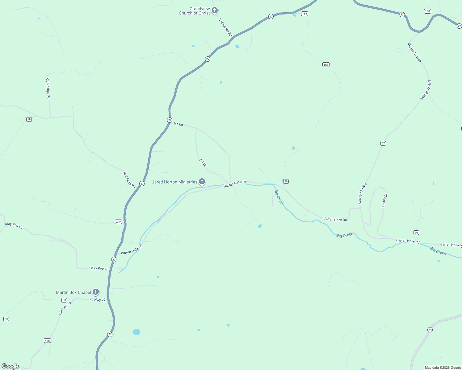 map of restaurants, bars, coffee shops, grocery stores, and more near 1188 Barren Hollow Road in Marshall