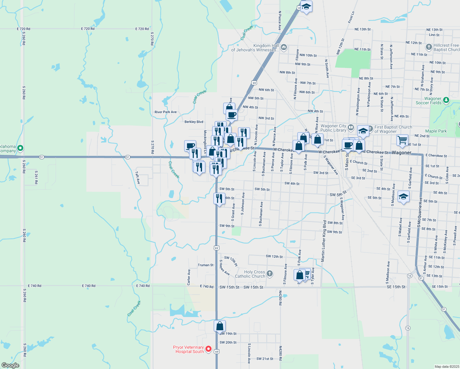 1203 Southwest 4th Street, Wagoner OK Walk Score