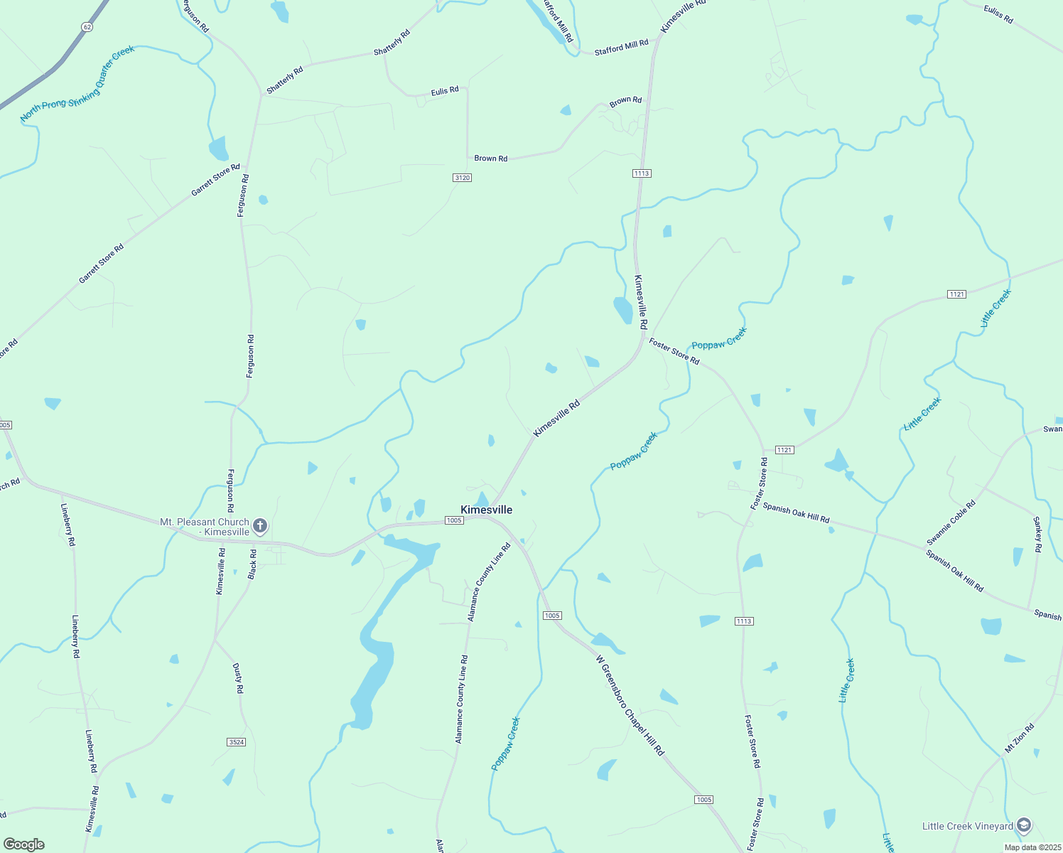 map of restaurants, bars, coffee shops, grocery stores, and more near 6347 Kimesville Road in Liberty