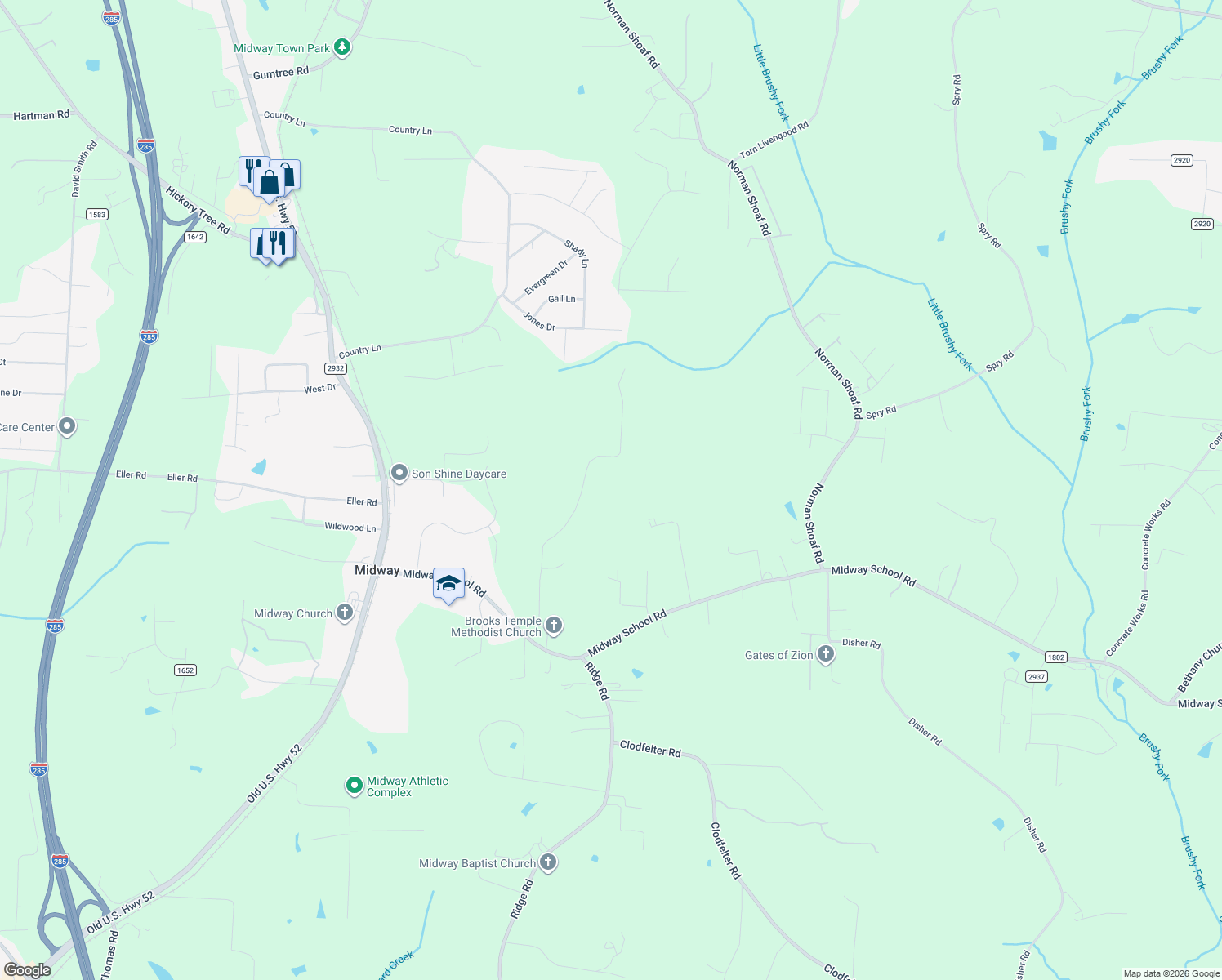 map of restaurants, bars, coffee shops, grocery stores, and more near 744 Ralph Craver Road in Lexington