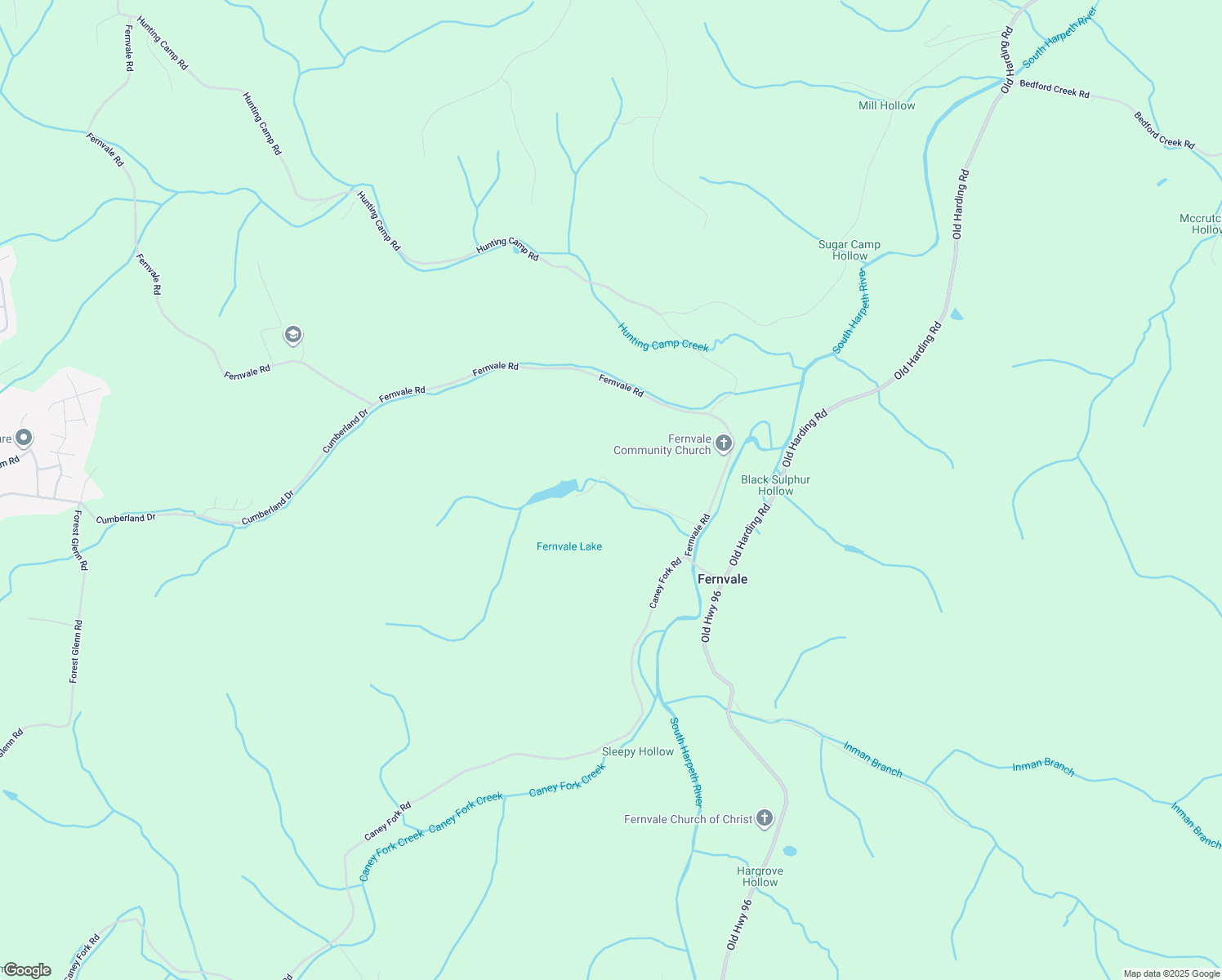 map of restaurants, bars, coffee shops, grocery stores, and more near 7941 Fernvale Road in Fairview