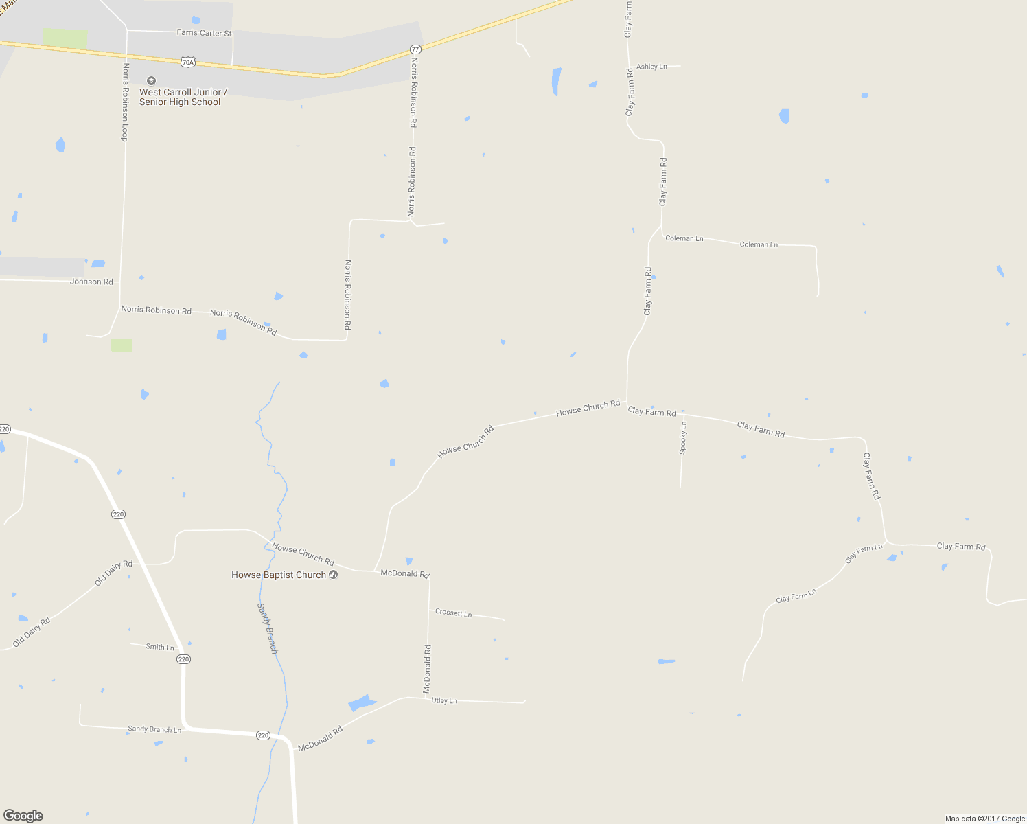 map of restaurants, bars, coffee shops, grocery stores, and more near 1705 Howse Church Rd in Atwood