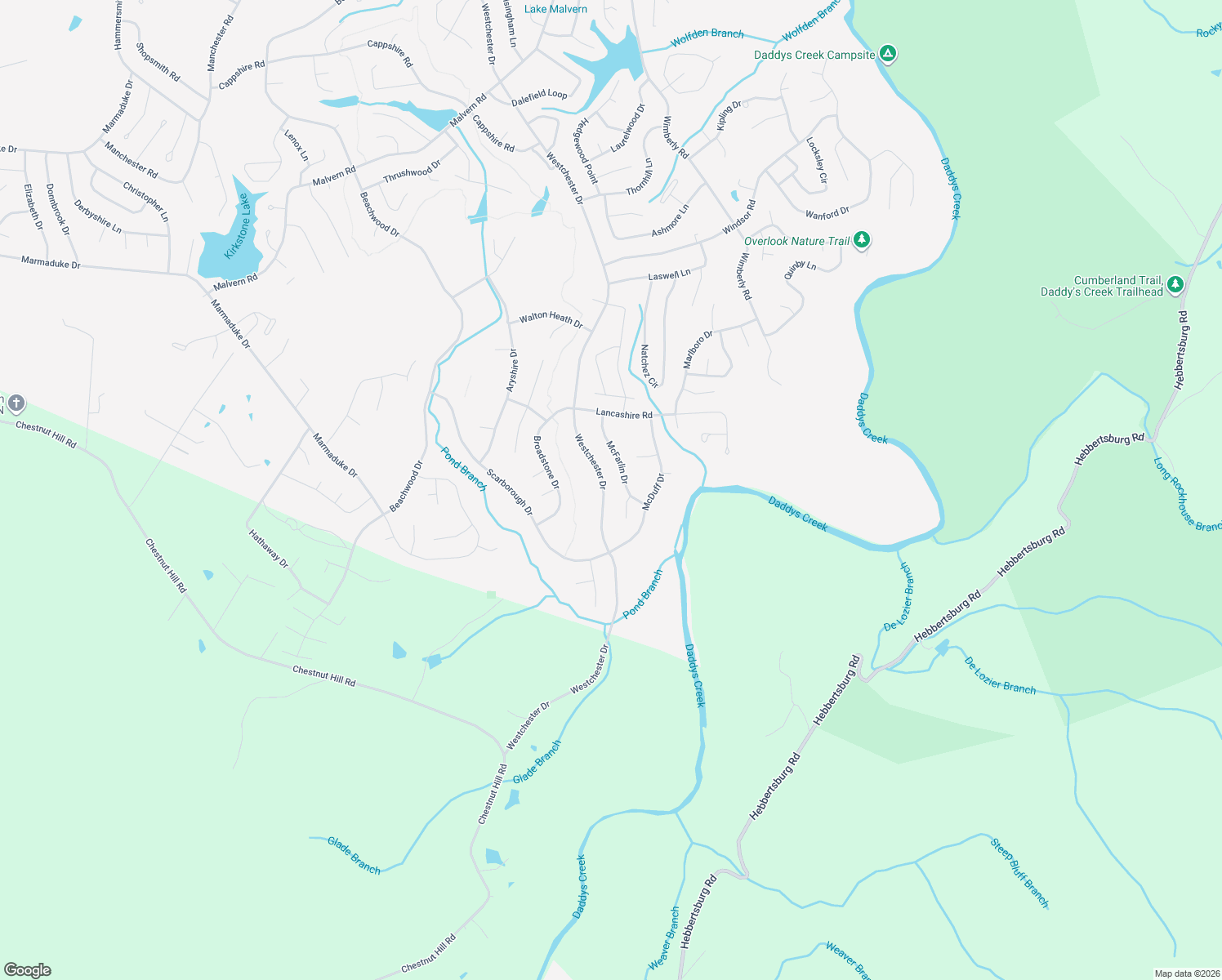 map of restaurants, bars, coffee shops, grocery stores, and more near 733 Westchester Drive in Crossville