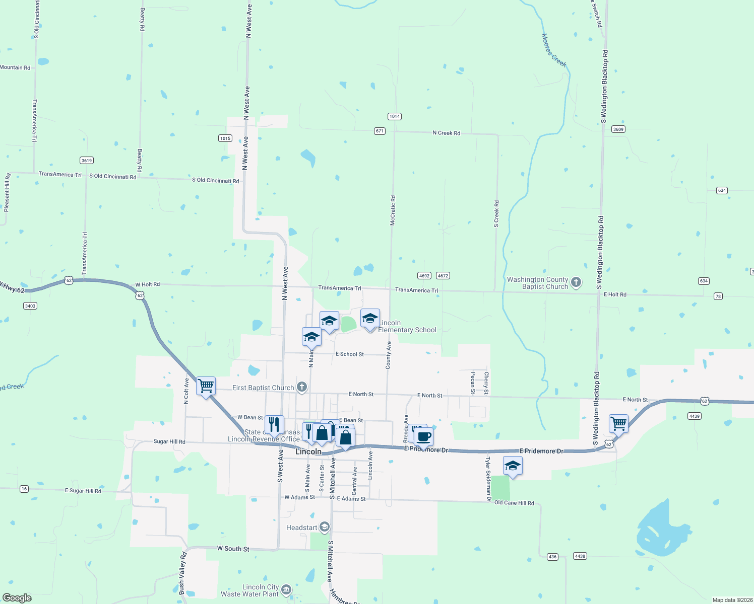map of restaurants, bars, coffee shops, grocery stores, and more near 508 East Holt Road in Lincoln