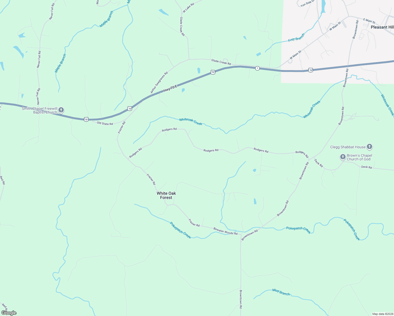 map of restaurants, bars, coffee shops, grocery stores, and more near 1095 Rodgers Road in Crossville