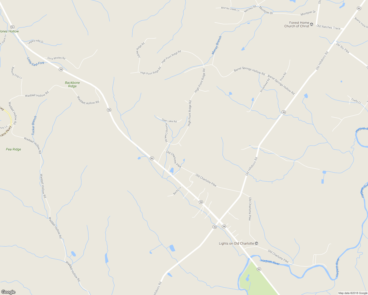 map of restaurants, bars, coffee shops, grocery stores, and more near 105 Indian Head Court in Franklin