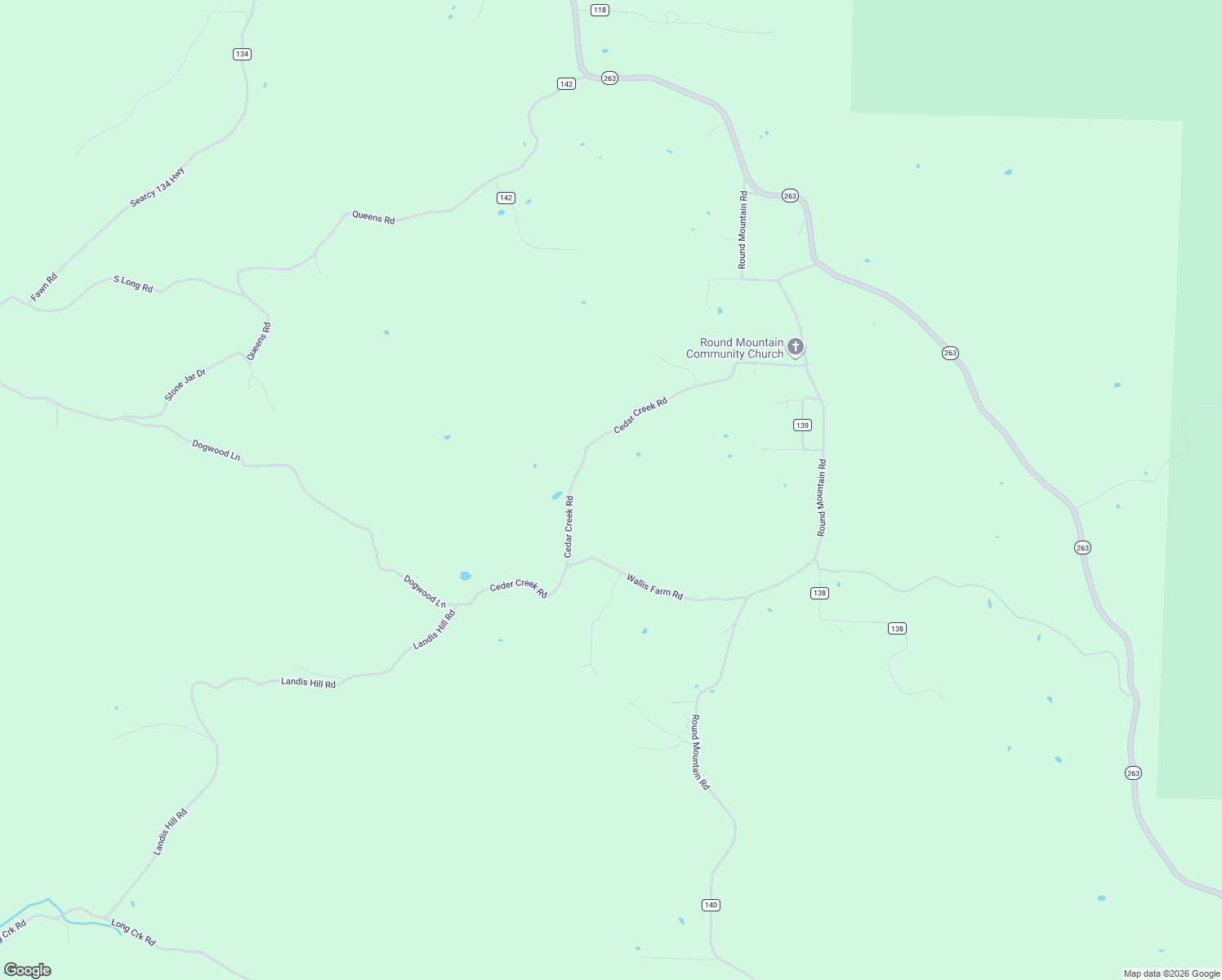 map of restaurants, bars, coffee shops, grocery stores, and more near 667 Cedar Creek Road in Marshall