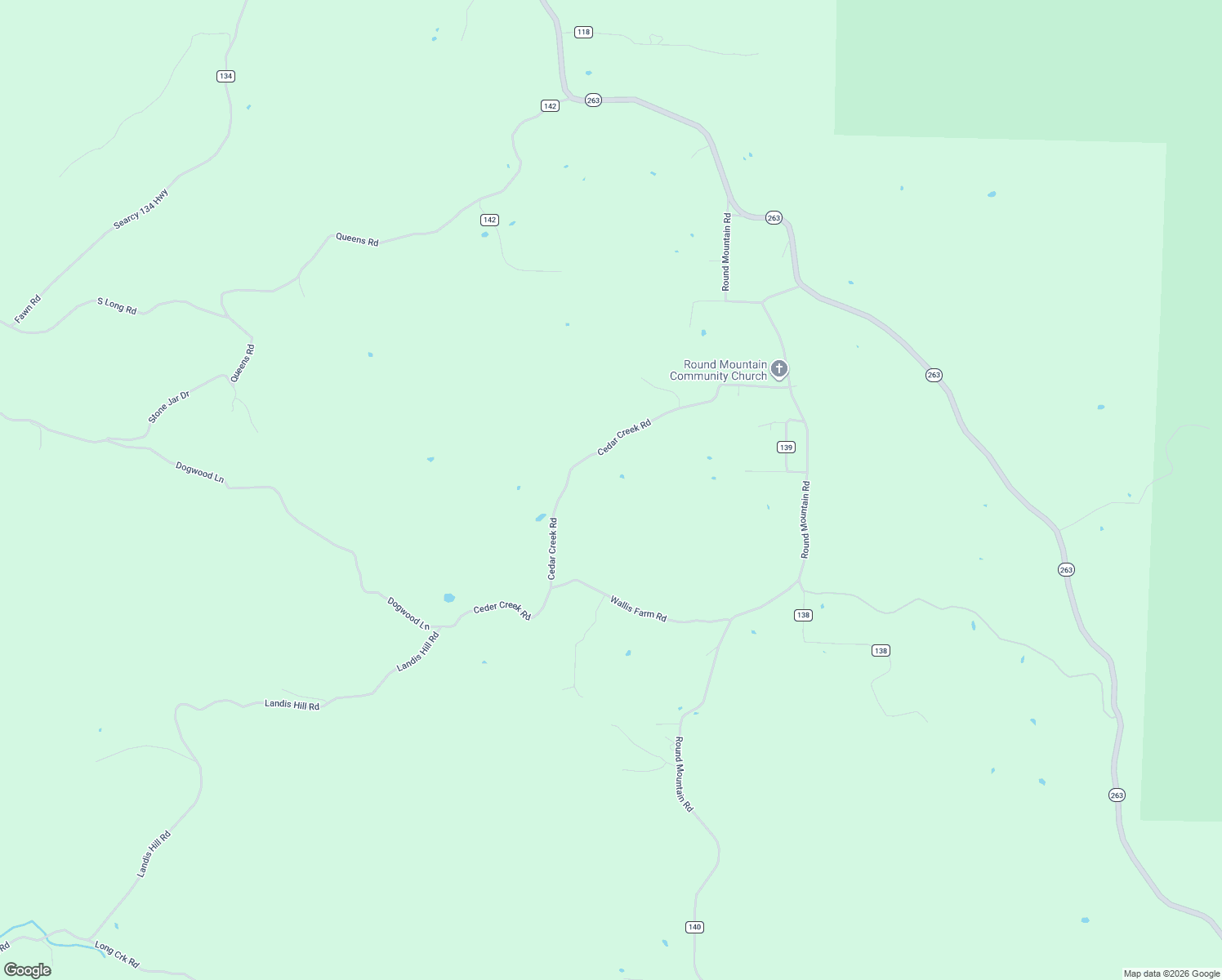 map of restaurants, bars, coffee shops, grocery stores, and more near 667 Cedar Creek Road in Marshall