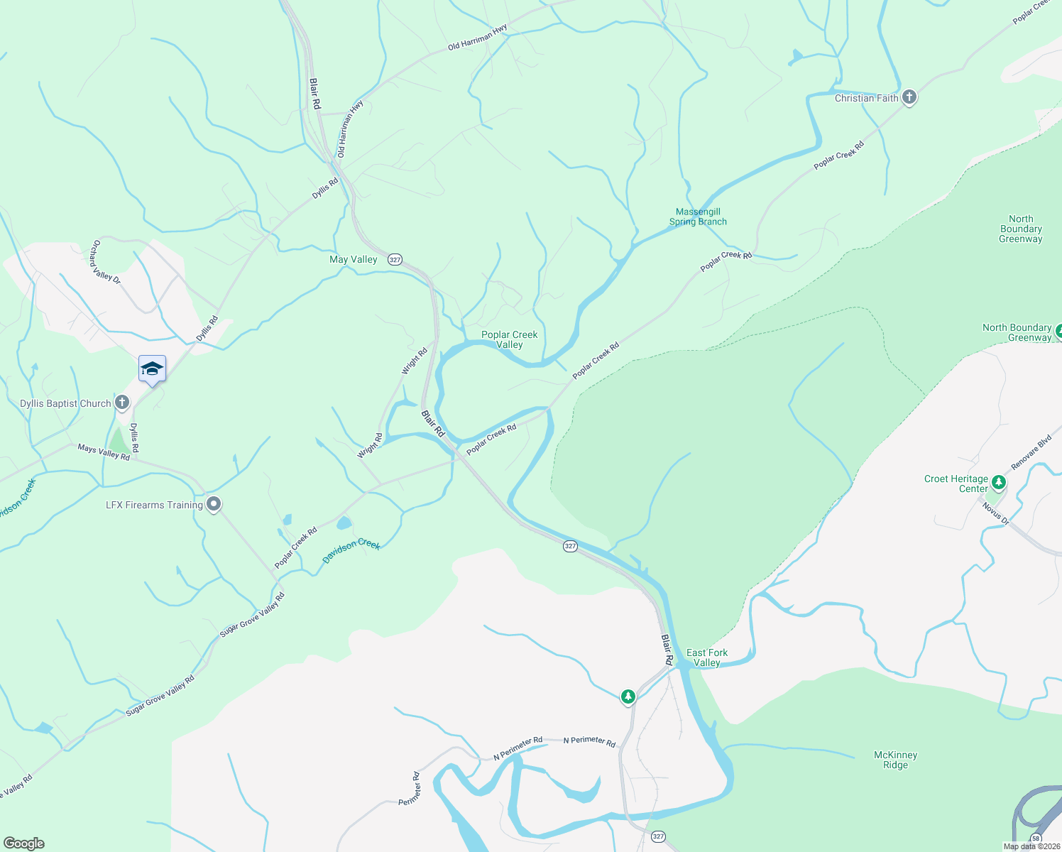 map of restaurants, bars, coffee shops, grocery stores, and more near 101 Pleasant View Drive in Oliver Springs