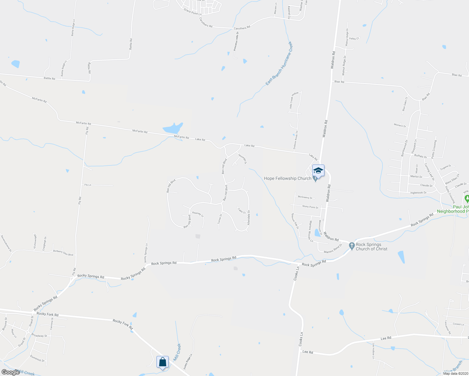 map of restaurants, bars, coffee shops, grocery stores, and more near 1605 Allendale Drive in Nolensville