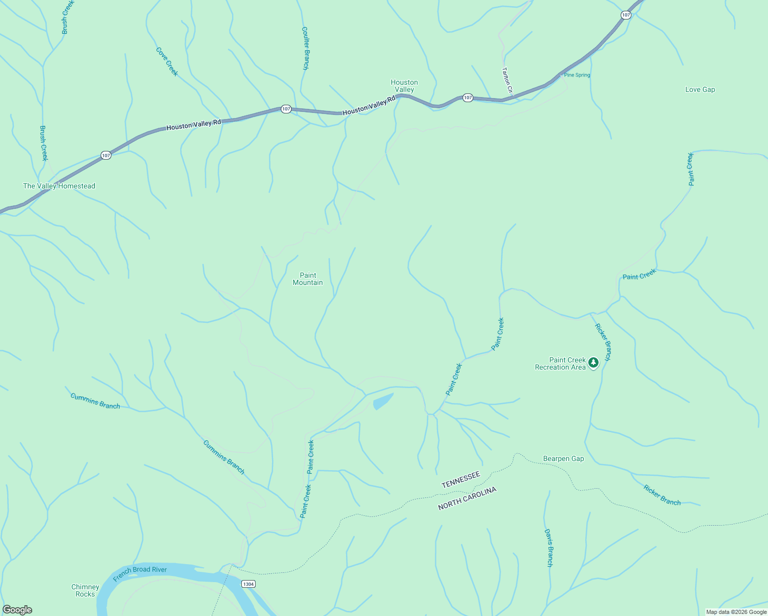 map of restaurants, bars, coffee shops, grocery stores, and more near in Houston Valley