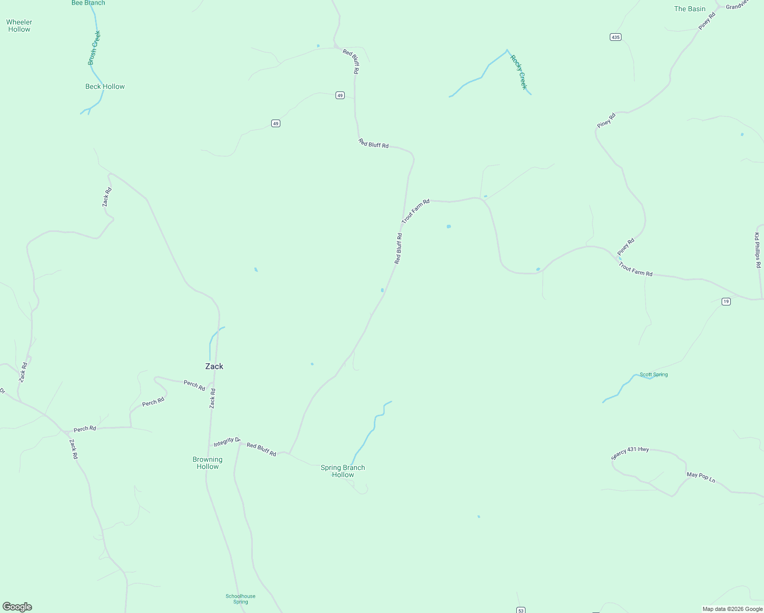 map of restaurants, bars, coffee shops, grocery stores, and more near 1207 Red Bluff Road in Marshall