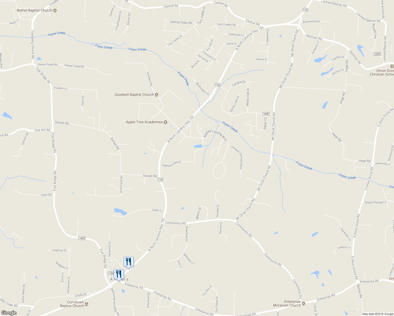map of restaurants, bars, coffee shops, grocery stores, and more near 335 Shutt Hartman Boulevard in Clemmons