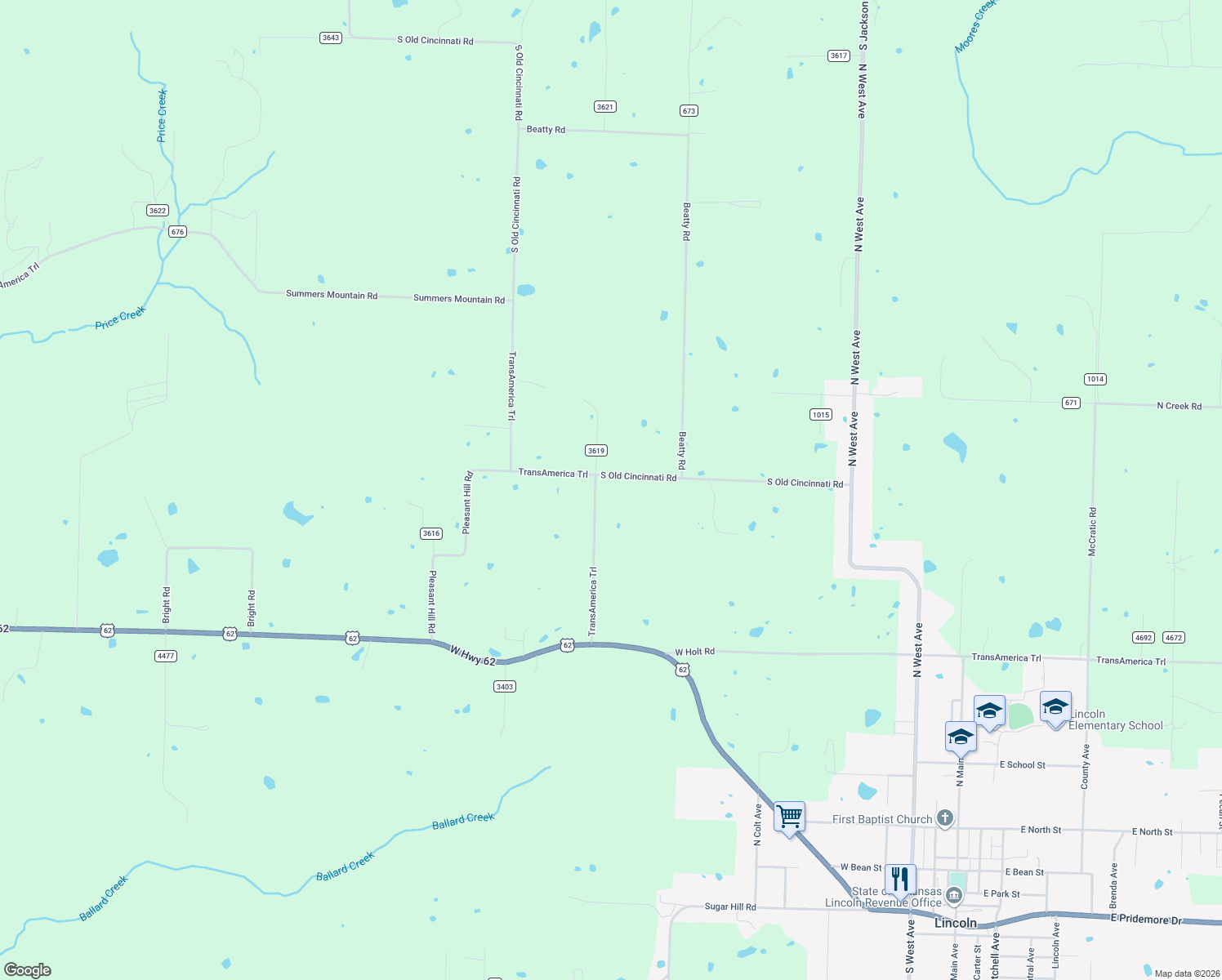 map of restaurants, bars, coffee shops, grocery stores, and more near 11161 South Old Cincinnati Road in Lincoln