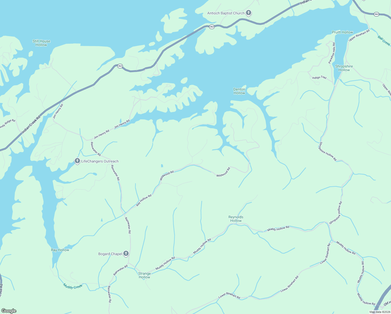 map of restaurants, bars, coffee shops, grocery stores, and more near 2504 Valley View Road in Dandridge