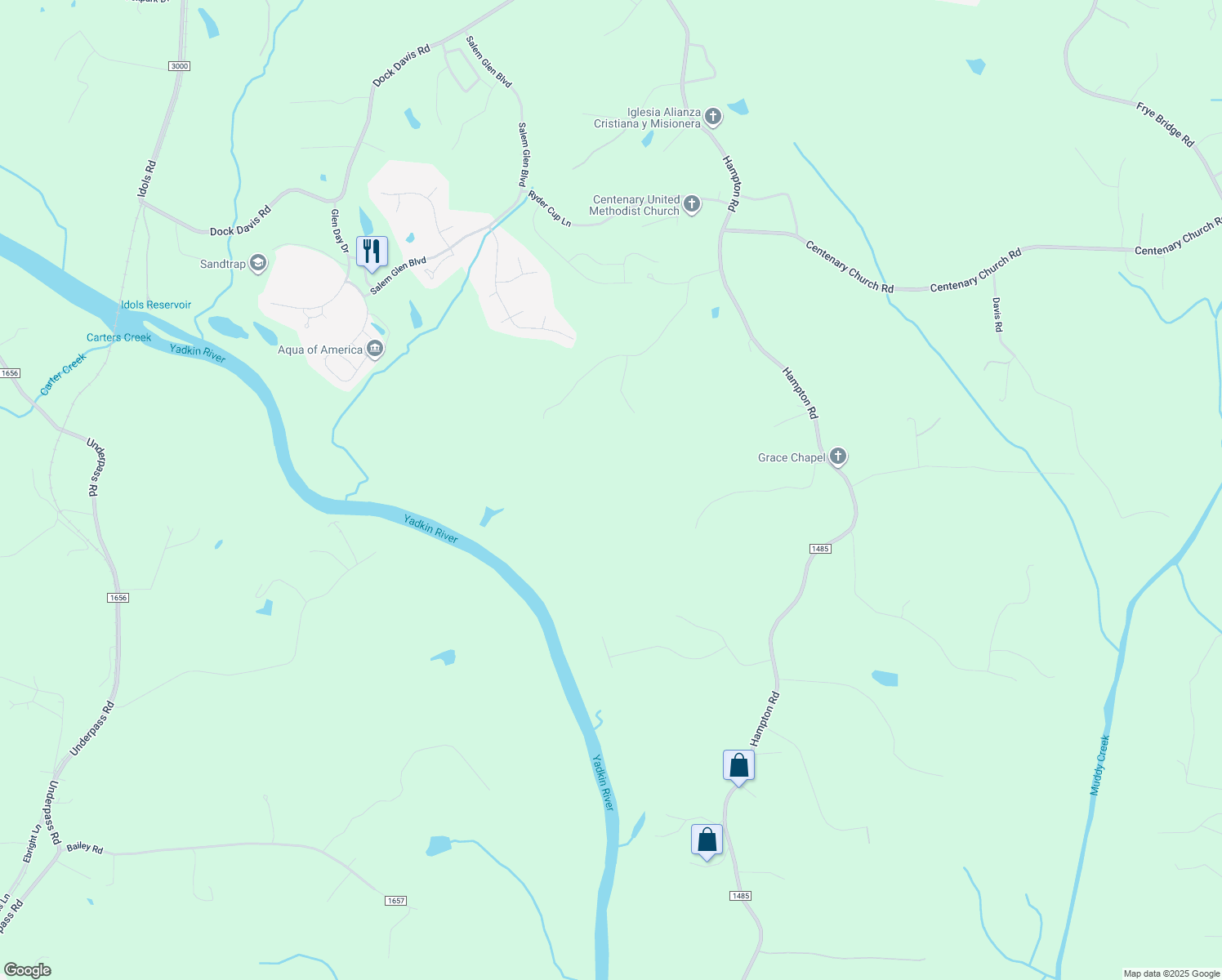 map of restaurants, bars, coffee shops, grocery stores, and more near in Clemmons