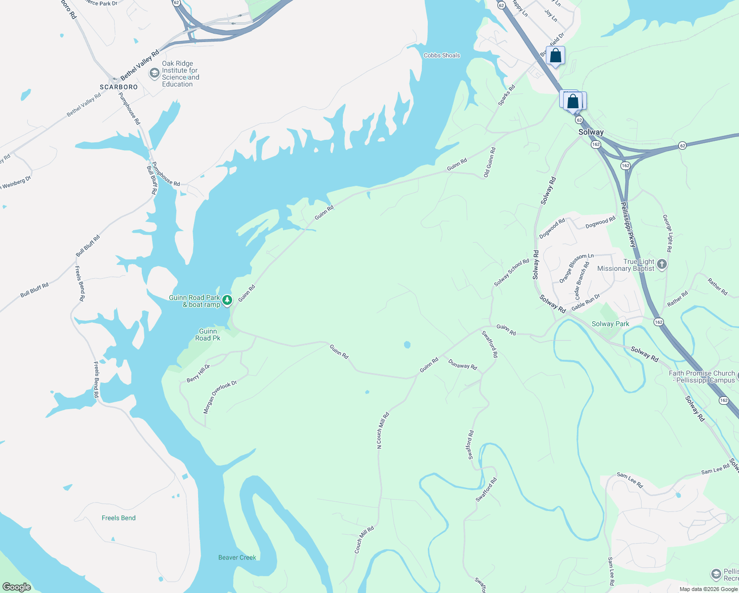 map of restaurants, bars, coffee shops, grocery stores, and more near 3617 Koon Lane in Knoxville