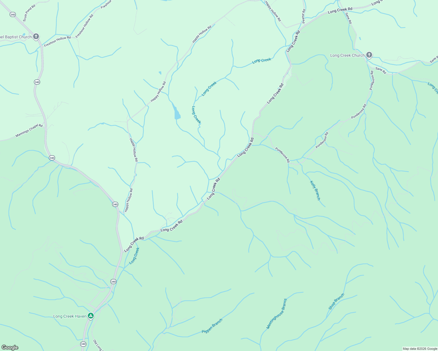 map of restaurants, bars, coffee shops, grocery stores, and more near 2510 Long Creek Road in Del Rio