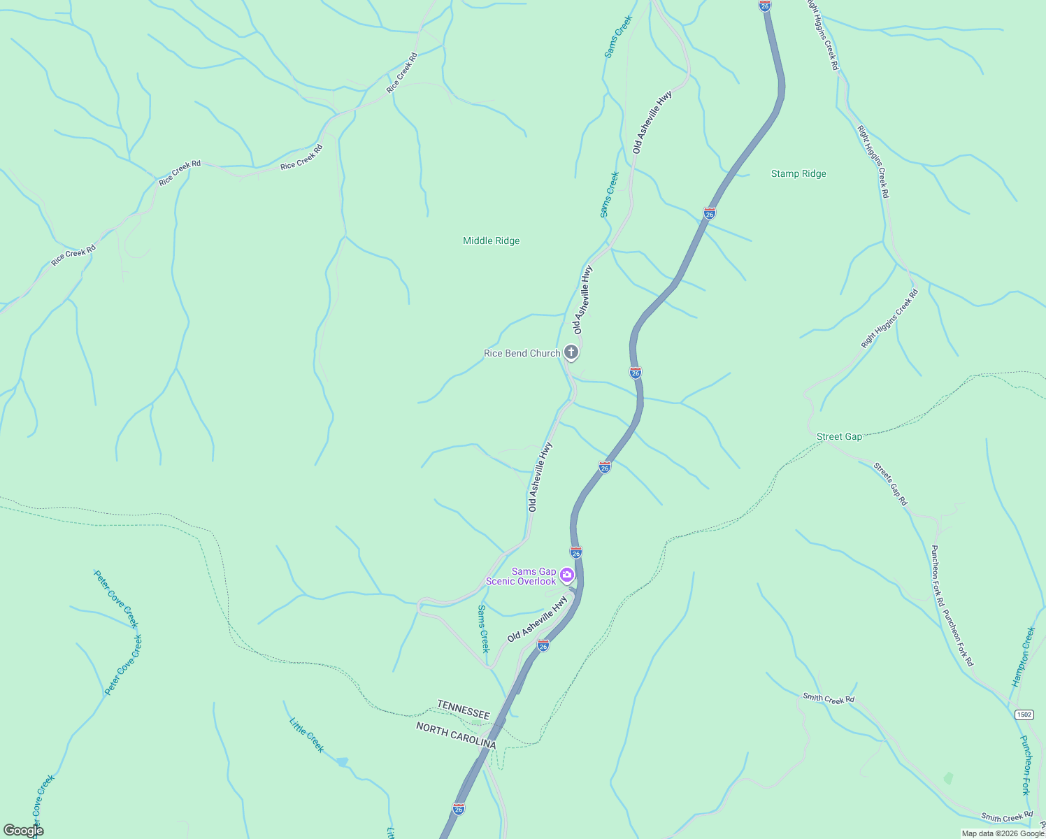 map of restaurants, bars, coffee shops, grocery stores, and more near 4540 Mathis Road in Flag Pond