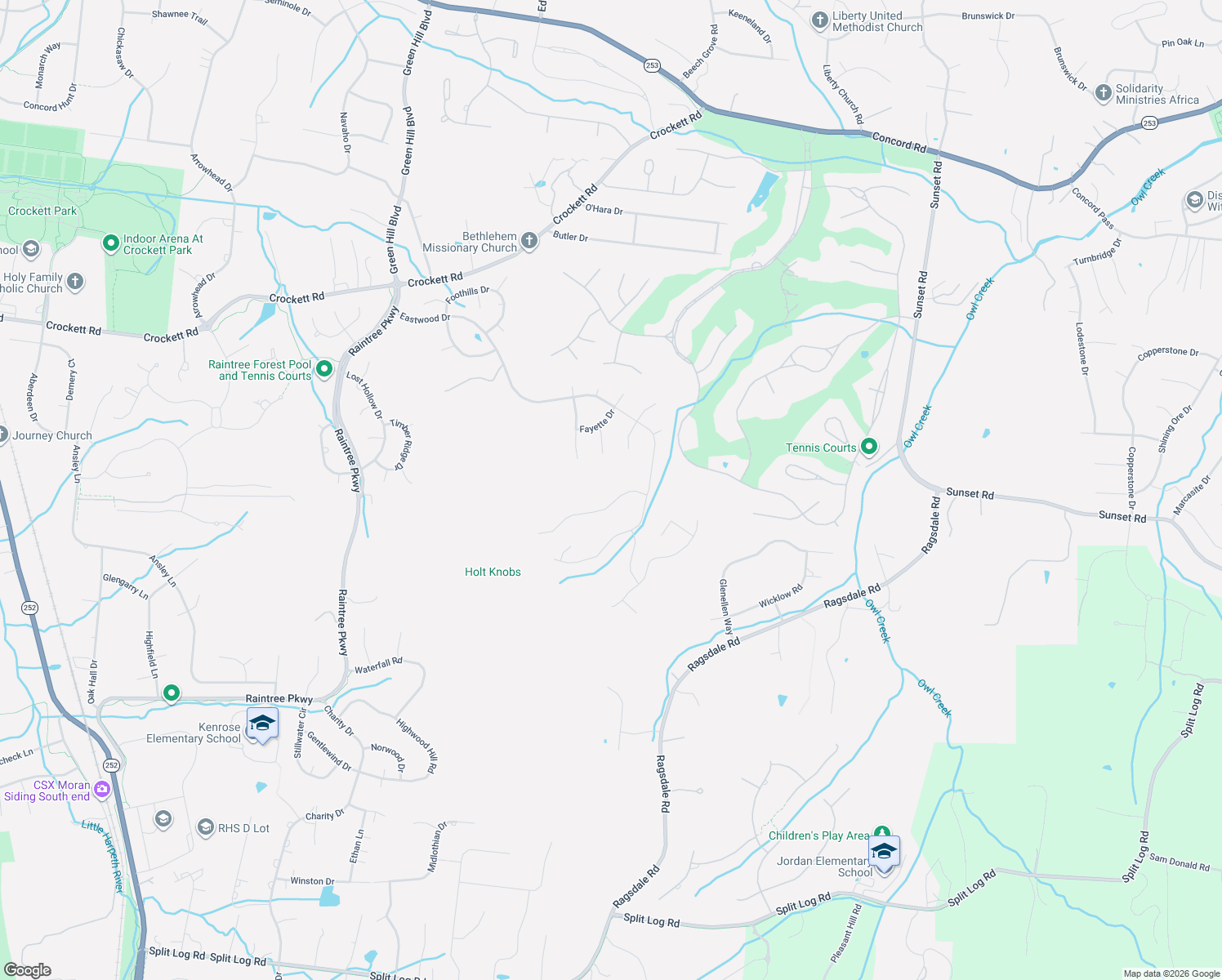 map of restaurants, bars, coffee shops, grocery stores, and more near 9518 Grand Haven Drive in Brentwood