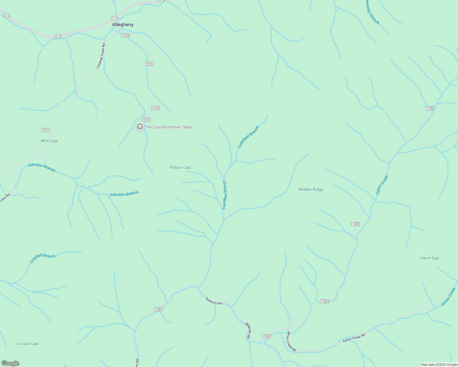 map of restaurants, bars, coffee shops, grocery stores, and more near 920 Lisenbee Road in Marshall