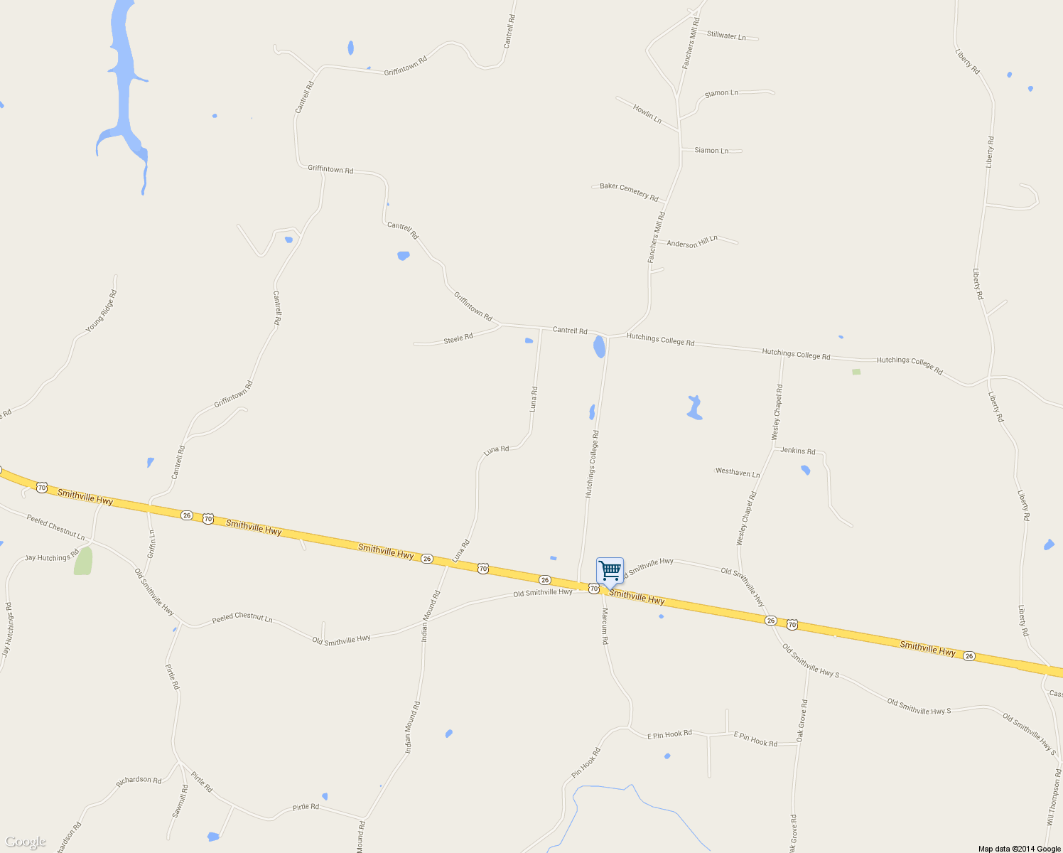 map of restaurants, bars, coffee shops, grocery stores, and more near 649 Luna Road in Sparta