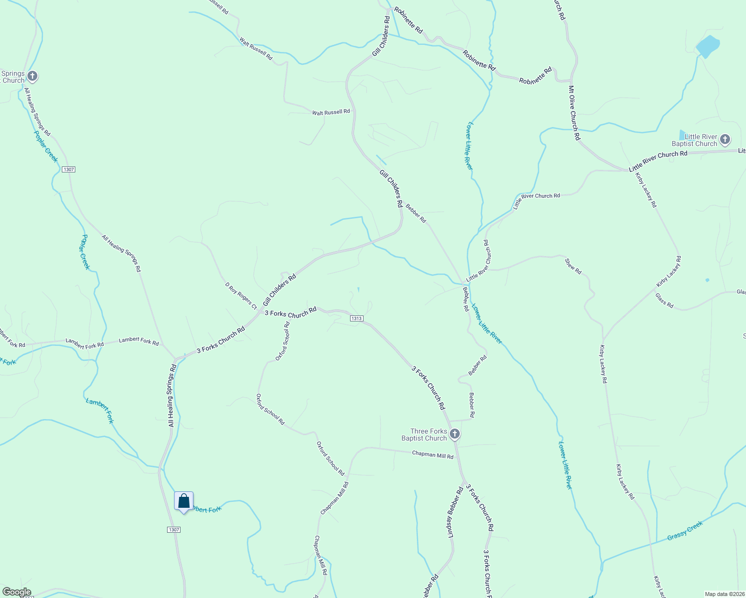 map of restaurants, bars, coffee shops, grocery stores, and more near 114 Scooter Lane in Taylorsville