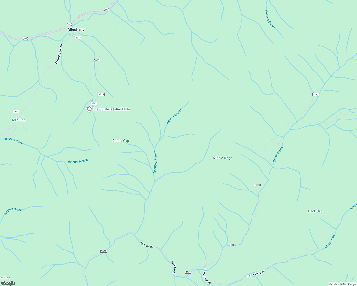 map of restaurants, bars, coffee shops, grocery stores, and more near 920 Lisenbee Road in Marshall