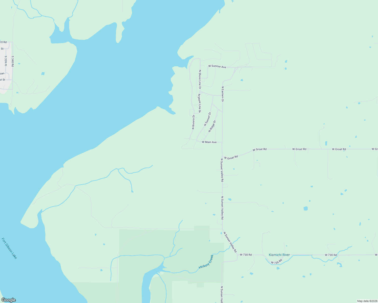 map of restaurants, bars, coffee shops, grocery stores, and more near 3293 West Southern Avenue in Hulbert