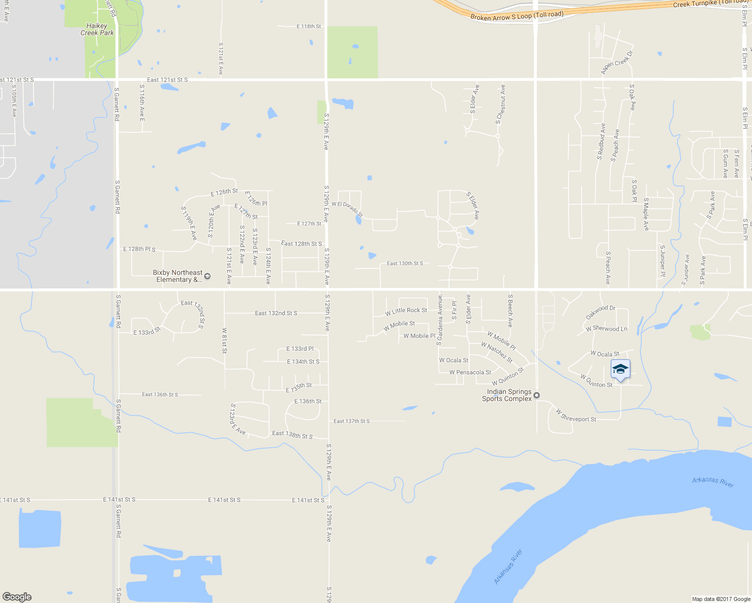 map of restaurants, bars, coffee shops, grocery stores, and more near 8309 South Kalanchoe Avenue in Broken Arrow