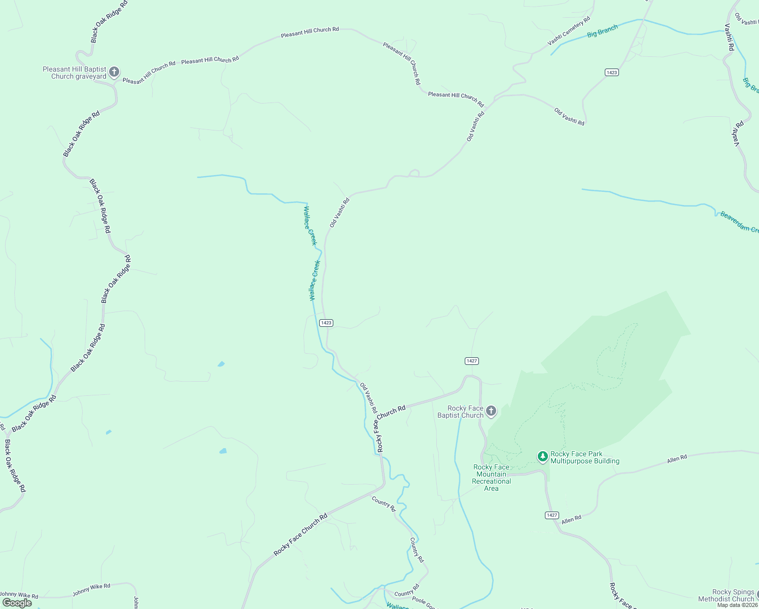 map of restaurants, bars, coffee shops, grocery stores, and more near 510 Old Vashti Road in Taylorsville
