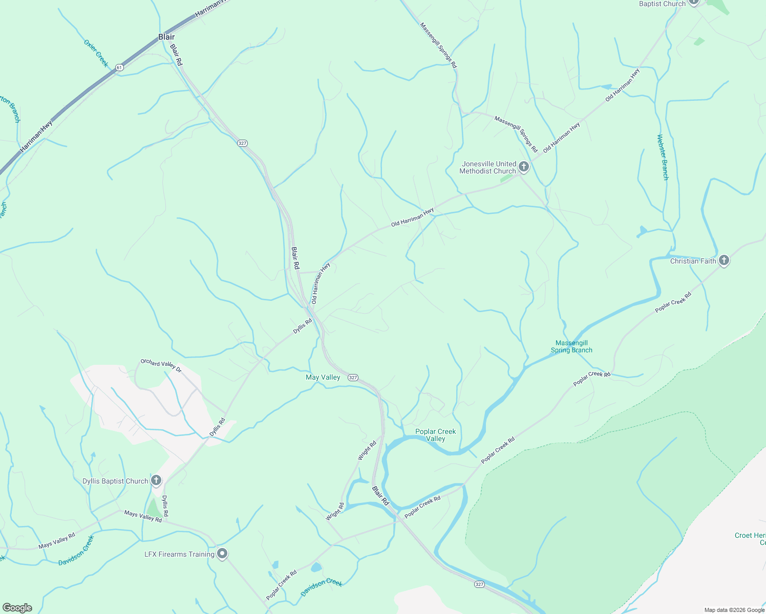 map of restaurants, bars, coffee shops, grocery stores, and more near 208 Collins Road in Oliver Springs