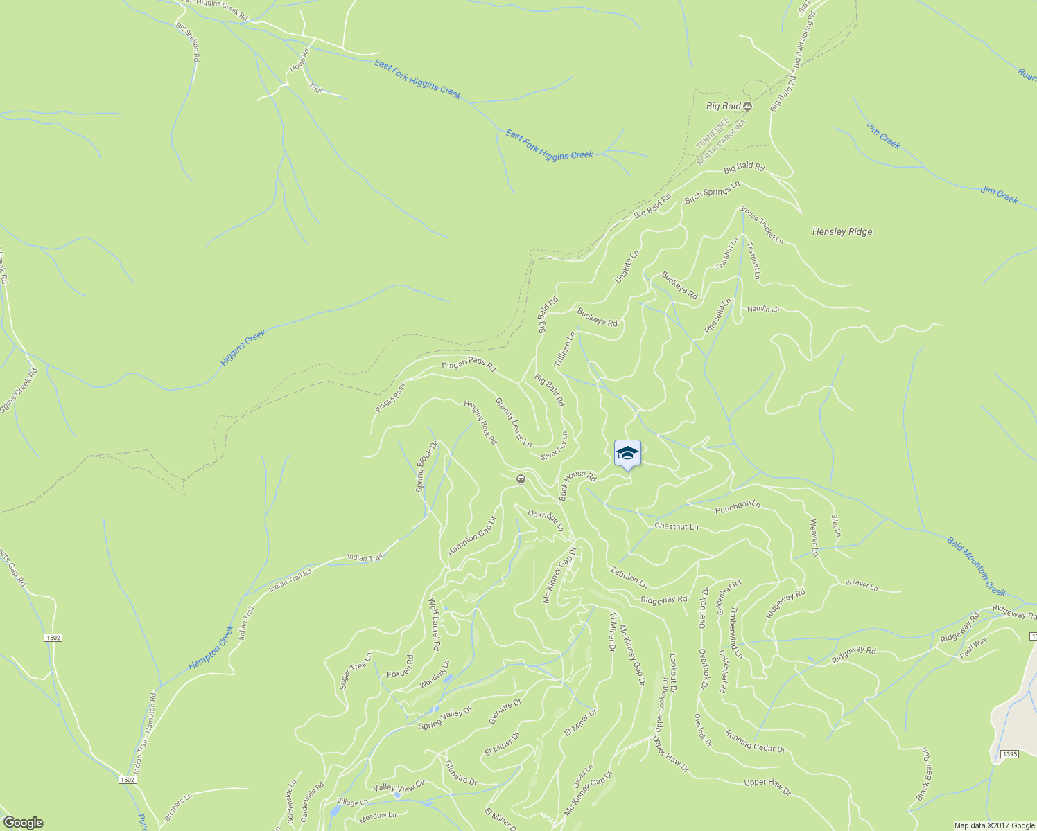 map of restaurants, bars, coffee shops, grocery stores, and more near 544 Granny Lewis Lane in Mars Hill