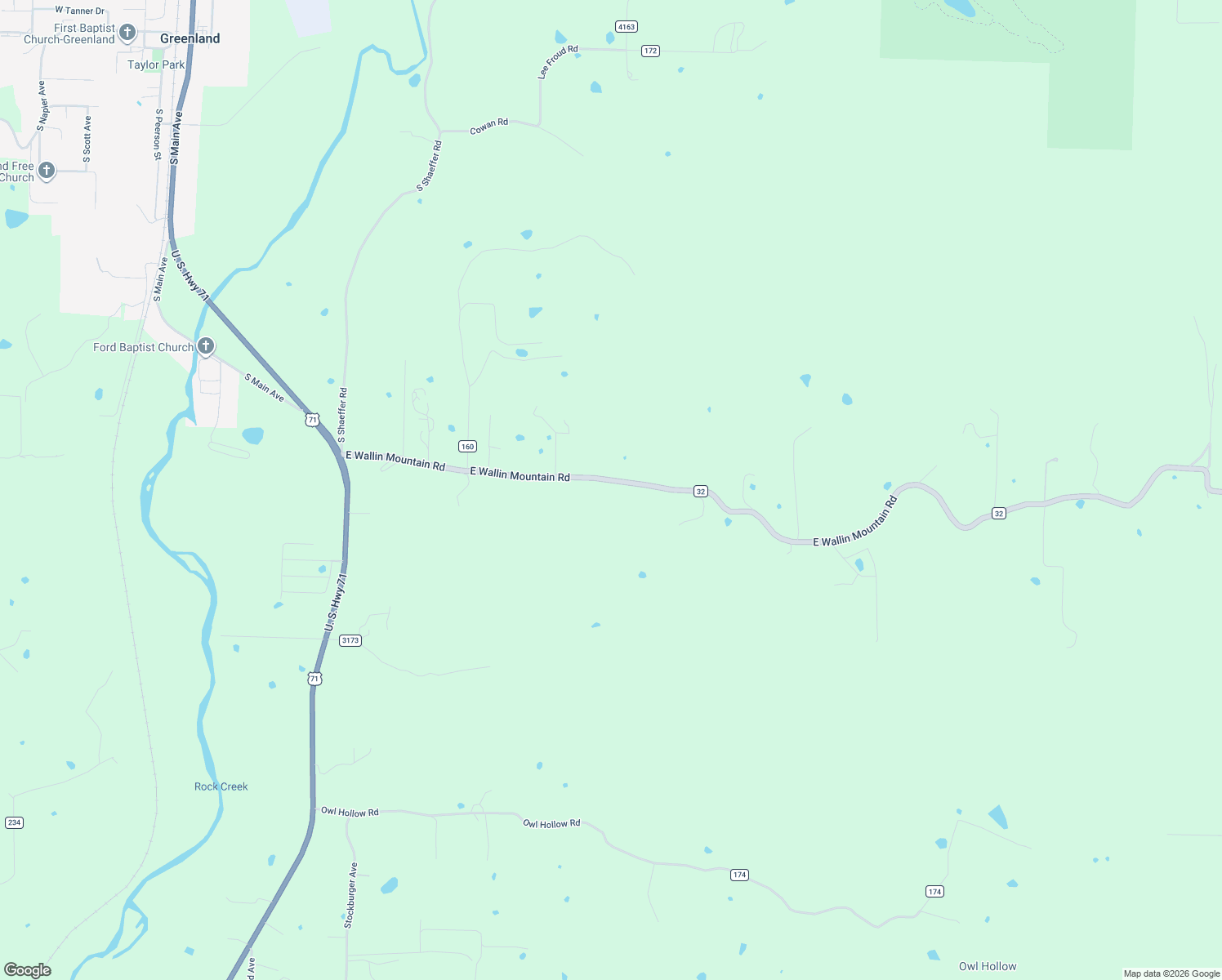 map of restaurants, bars, coffee shops, grocery stores, and more near 12825 East Wallin Mountain Road in West Fork