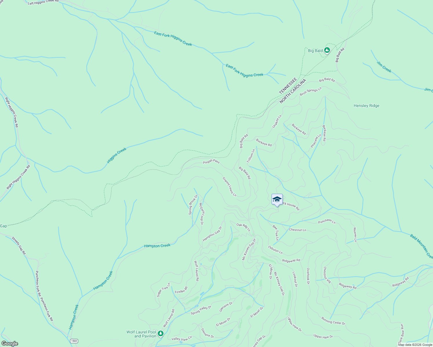 map of restaurants, bars, coffee shops, grocery stores, and more near 763 Granny Lewis Lane in Mars Hill