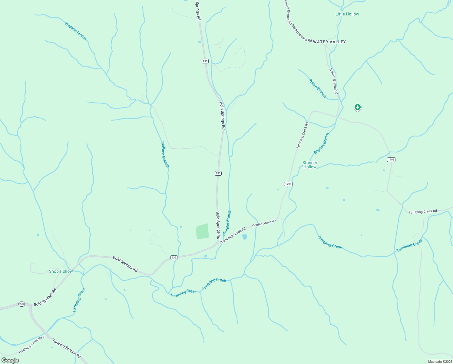 map of restaurants, bars, coffee shops, grocery stores, and more near 10126 Bold Springs Road in McEwen