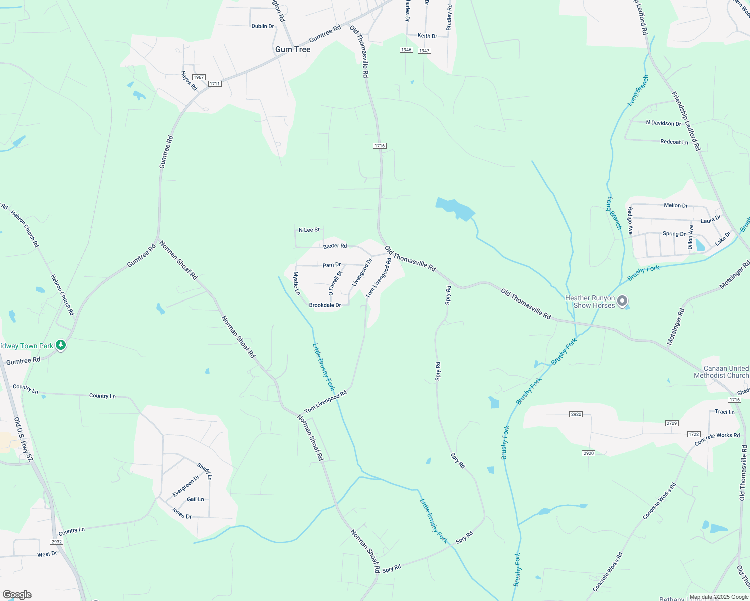 map of restaurants, bars, coffee shops, grocery stores, and more near 842 Tom Livengood Road in Winston-Salem