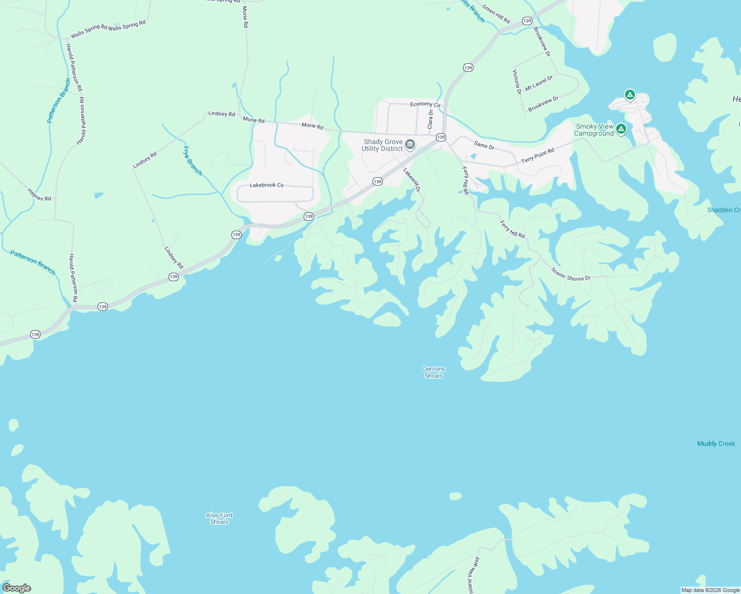 map of restaurants, bars, coffee shops, grocery stores, and more near 1928 Bouldercrest Drive in Dandridge