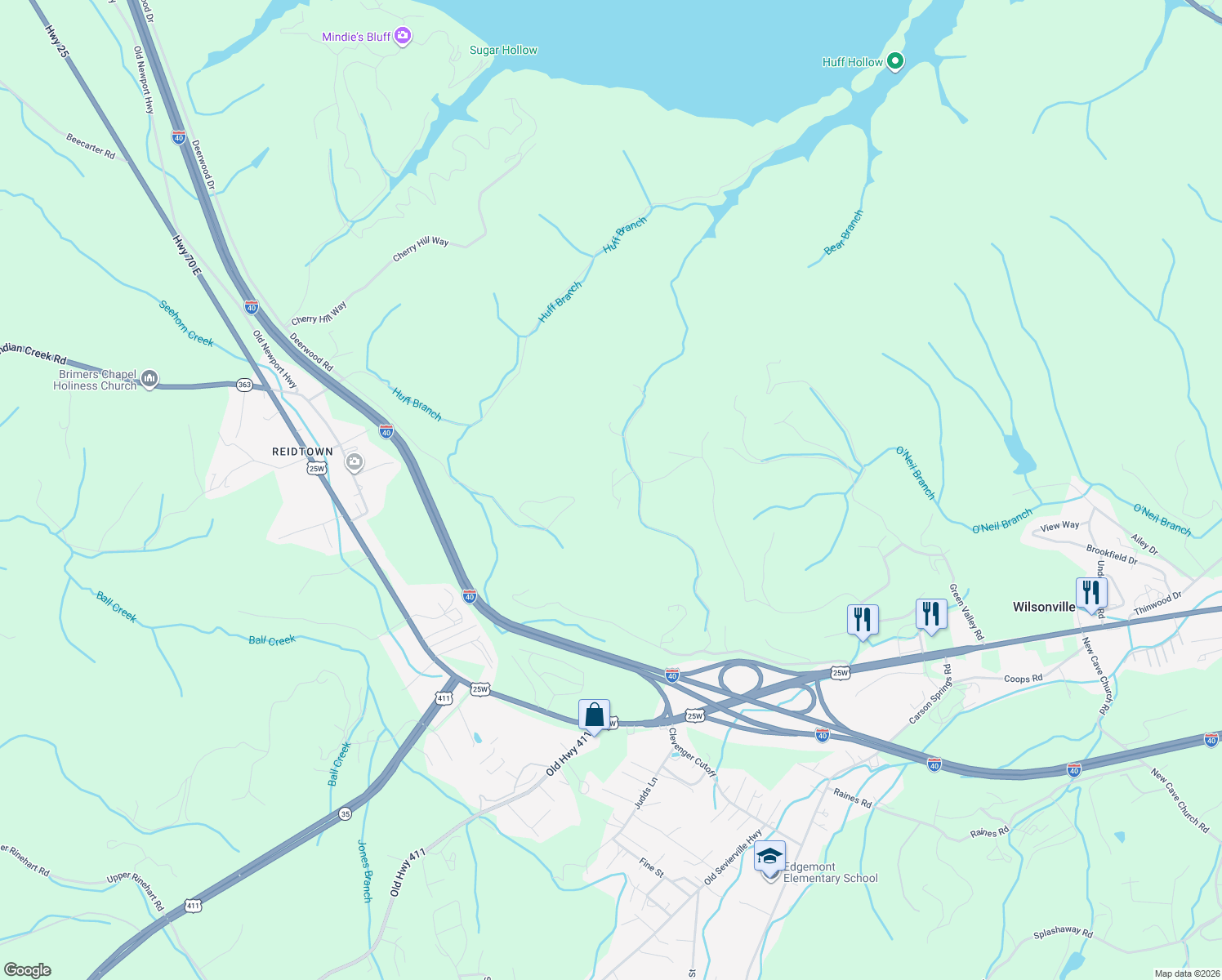 map of restaurants, bars, coffee shops, grocery stores, and more near 301 Holloway Way in Newport