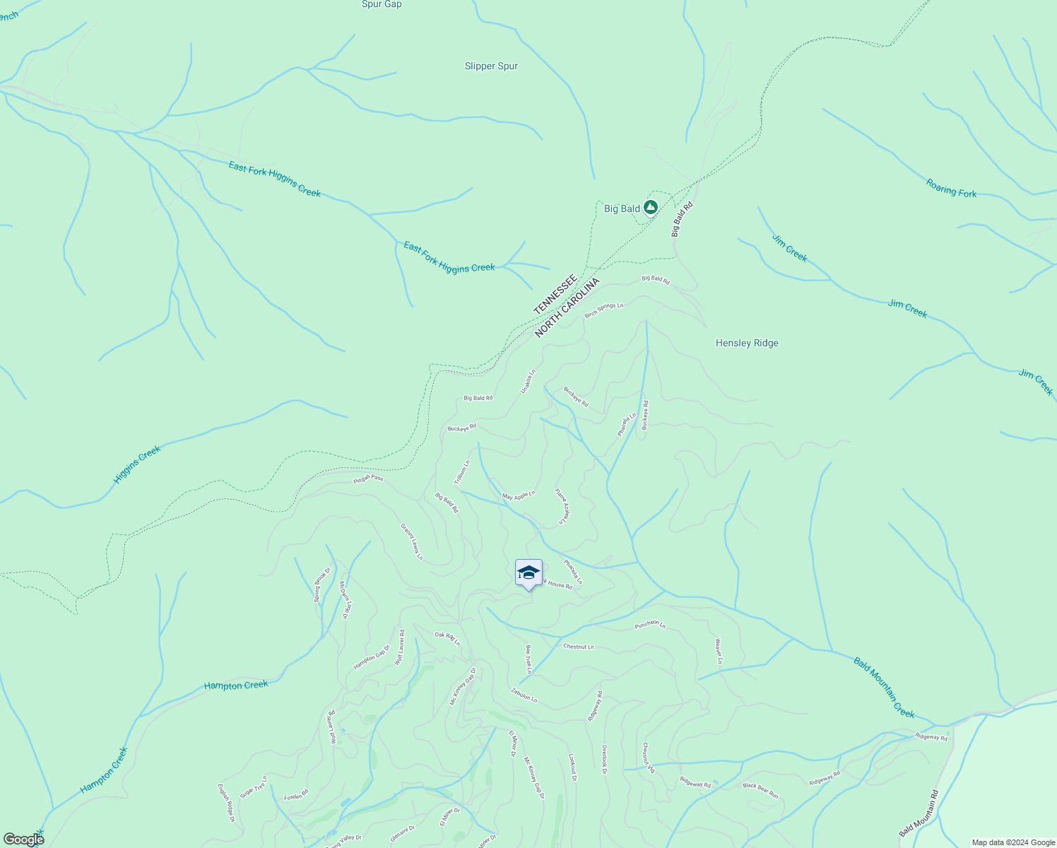 map of restaurants, bars, coffee shops, grocery stores, and more near 344 Buckeye Road in Mars Hill