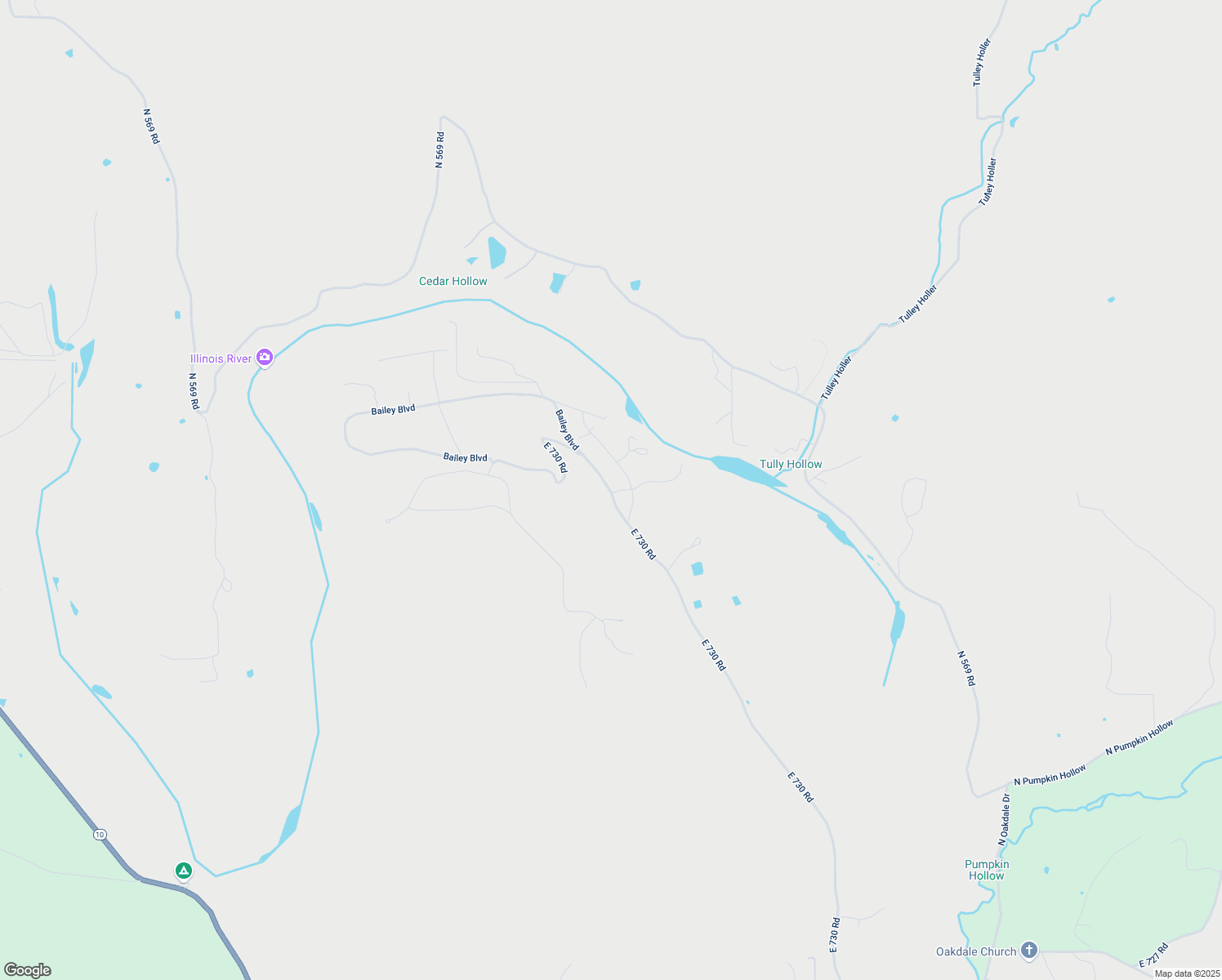 map of restaurants, bars, coffee shops, grocery stores, and more near 313 Bailey Boulevard in Tahlequah